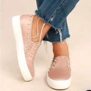 Steve Madden Women's Glacier Fashion Sneaker blush color - size US 8.5